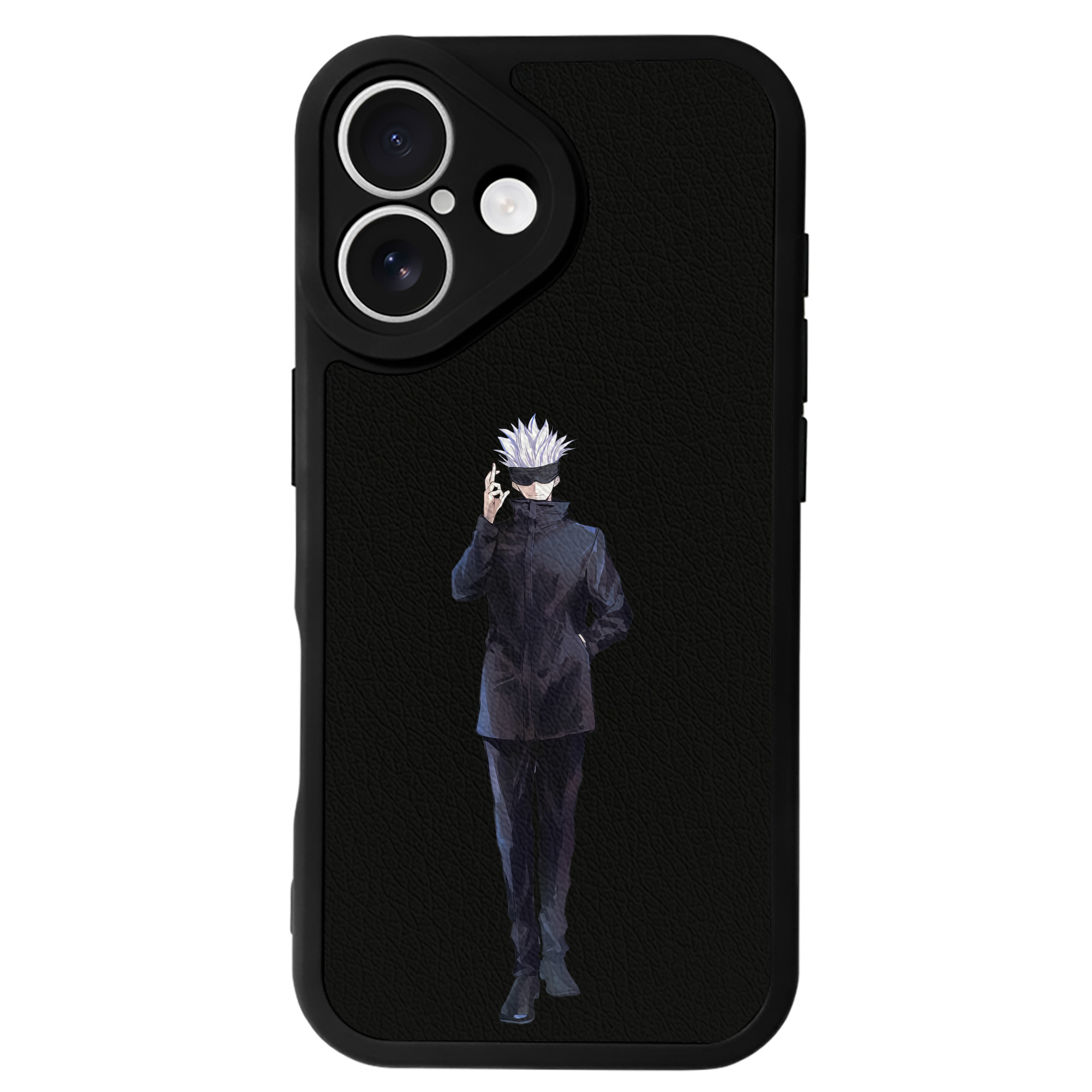 （画像用） 呪術廻戦 Jujutsu Kaisen 【iPhone 16シリーズ対応】シリコンスマホケース（レザー調） 材質：シリコン
